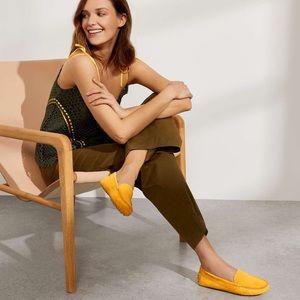 M. Gemi Felize mustard yellow suede loafer 7.5